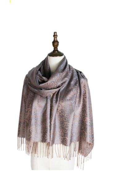 fashion scarf woven shawl pashmina mujer capes jacquard hijabs winter kashmir paisley hijab femme muffler stole wraps tippet